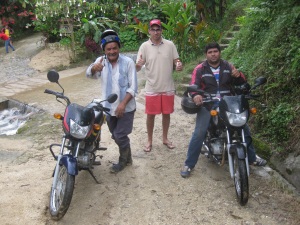 With Louis and our two very good bike drivers.